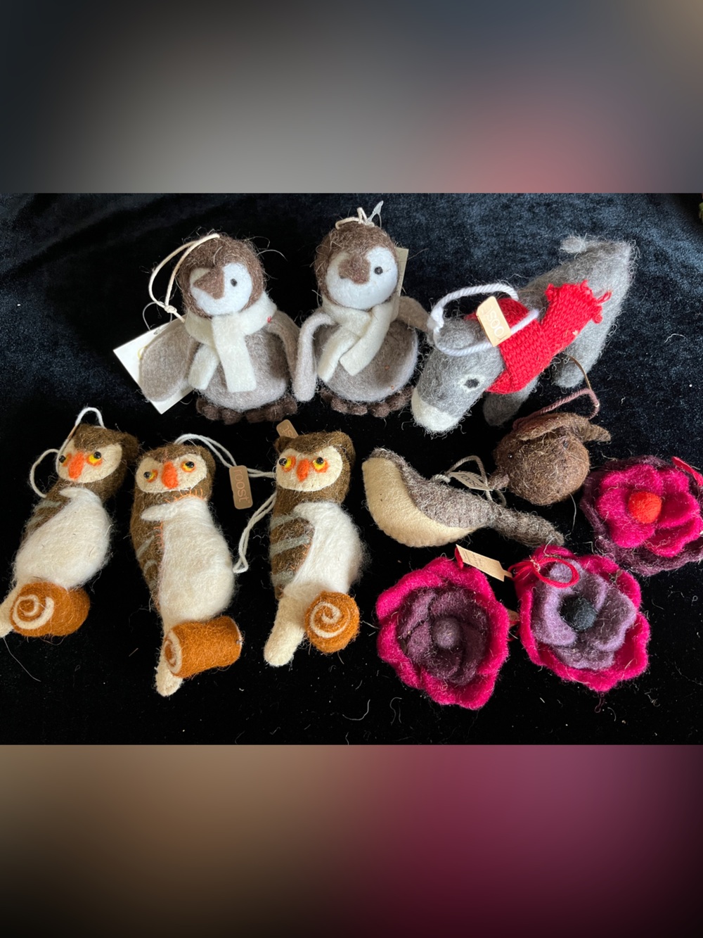 Lot of 26 ROOST Felt Woodland Critters Squirrels Owls Misc Creatures